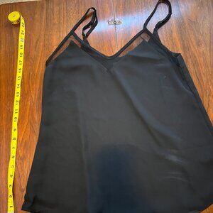 Lulus - Sweet Fling Black Mesh Tank Top